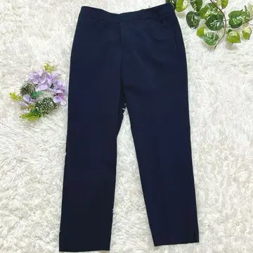 CdeC 테이퍼드 팬츠 38 네이비 일본제 센터 프레스 출퇴근