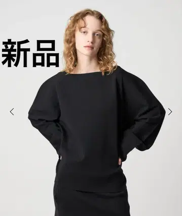 6(ROKU) 폴리에스테르 울 스무스 숄더 니트