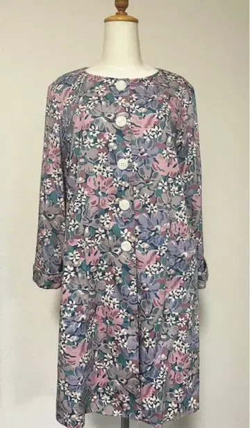 리버티 프린트 스프링 코트 (플라워 무늬)