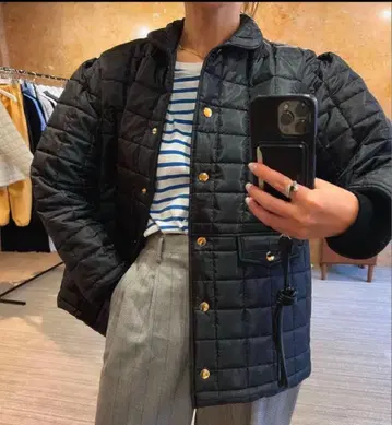 meer. 퀼트 오버 자켓 퀼팅 자켓