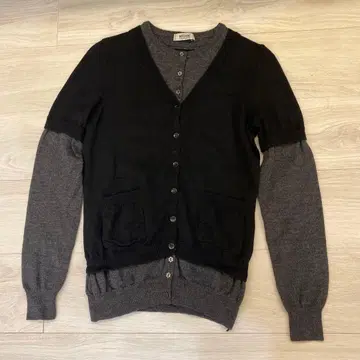 이탈리아제 MOSCHINO 모스키노 레이어드 도킹 니트 스웨터