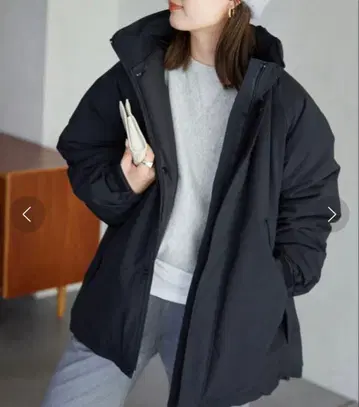 SLOBE IENA 폴리에스테르 타슬란 충전솜 몬스터 후드 블루종 36