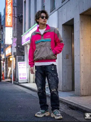 KARRIMOR 90s 영국제 플리스 풀오버 배색