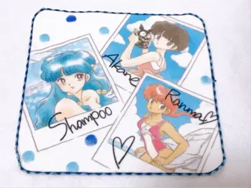 란마 1/2 미니 타월 잇츠데모 폴라로이드 패턴