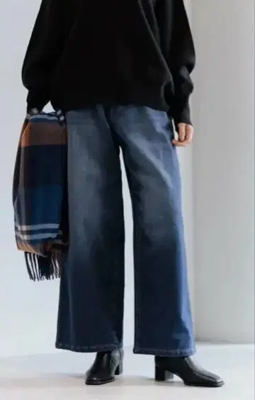 속기모 와이드 데님