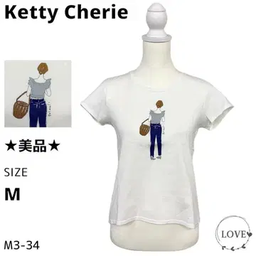 새상품급 Ketty Cherie 상의 티셔츠 반팔 (m1