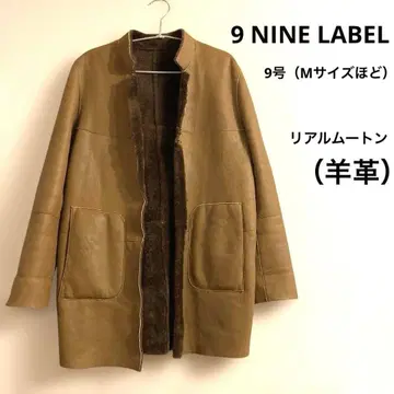 [ 9 NINE LABEL ] 양가죽 리얼 무스탕 코트 리버서블