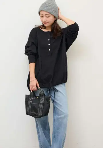 JOURNAL STANDARD relume 오버 사이즈 헨리넥