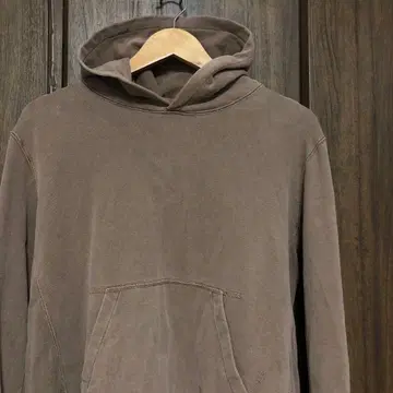 REMI RELIEF 데미지 가공 후드 맨투맨 M 브라운