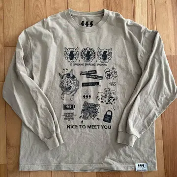 SPARKING SPARKING SPARKING 롱T 긴팔 티셔츠