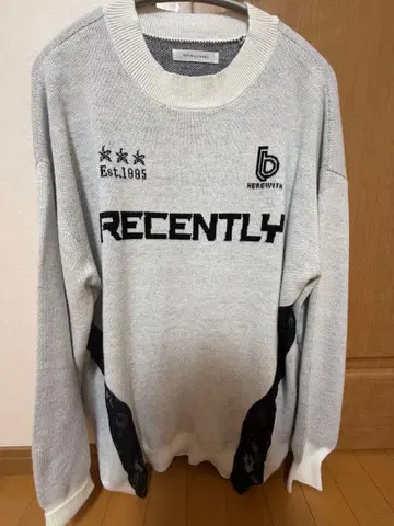 SPIRALGIRL 유니폼 레이스 도킹 니트