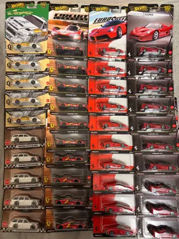 HotWheels 페라리 F50 499P GTR 40대 세트