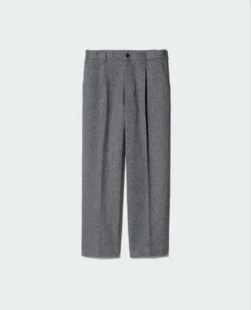 UNIQLO 유럽 컬렉션 턱 와이드 팬츠 헨리본