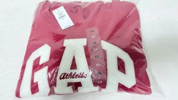 GAP 빨간색 후드티 XS 오버 사이즈 로고 후드티