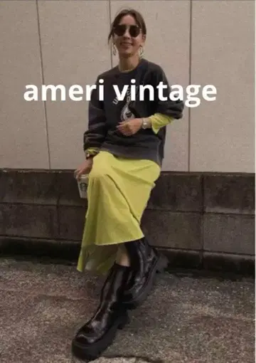 미사용 새상품 아메리빈티지 샴브레이라이크 2way 롱 니트 OP