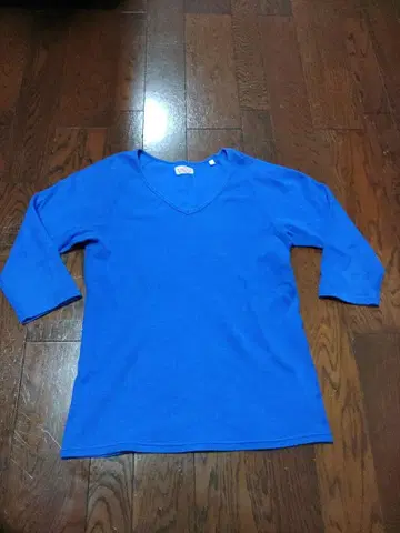 할리우드 런치마켓 써멀 7부 소매 3 파랑