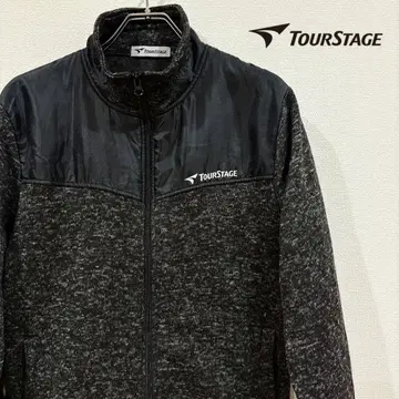 TOURSTAGE 투어 스테이지 지퍼 속기모 자켓 블랙 브릿지스톤