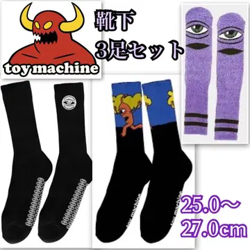 새상품 토이머신 3족 세트 삭스 25.0~27.0cm