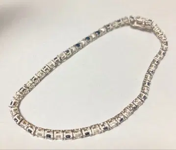 테니스 팔찌 화이트 블랙 흑백