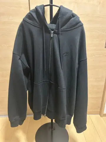 [ CLEL ] 헤비웨이트 로고 자수 풀 집업 후드티