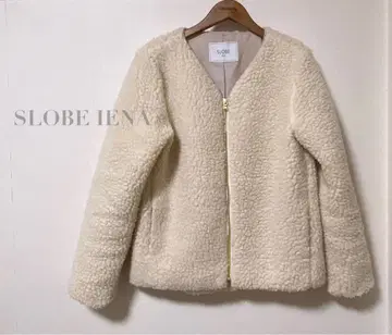 슬로브 이에나 slobeiena 보아 자켓 화이트