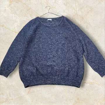 DEUXIEME CLASSE 라메 믹스 니트 래글런 슬리브