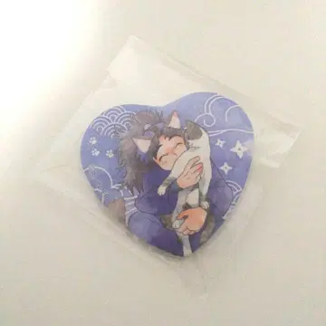 닌타마 타케야 캔뱃지 네코야시키 난자 하트형 캔뱃지 중고