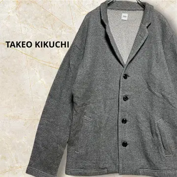 TAKEO KIKUCHI 테일러드풍 가디건 그레이 남성용 M 상당