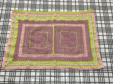 컬러풀 니트 숄, 무릎 담요