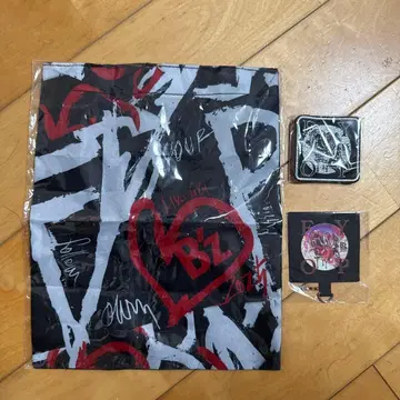 B'z 굿즈 세트 미니 토트백 와펜 폰 탭