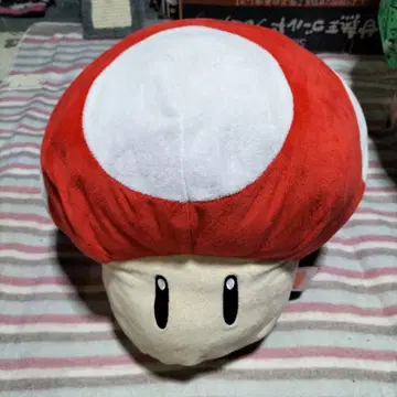 마리오 버섯형 봉제 인형 약 30cm