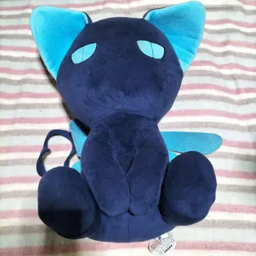 고양이형 봉제 인형 날개 달린 네이비