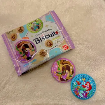 디즈니 자수 캔뱃지 라푼젤&아리엘