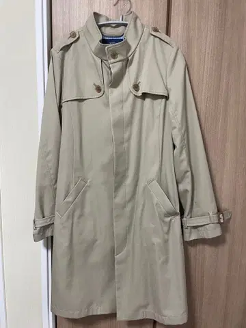 SHIPS 쉽스 트렌치코트 스탠드 카라 벨트 포함 베이지 40