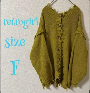 retrogirl 올리브 그린 니트 F 사이즈