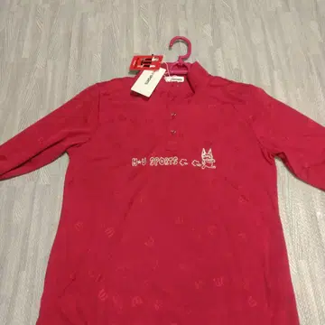 M U SPORTS 빨간색 피케 셔츠