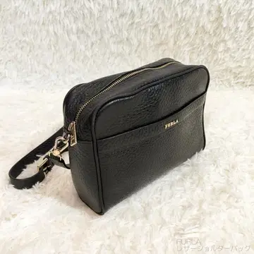 A- FURLA 가죽 숄더백 블랙