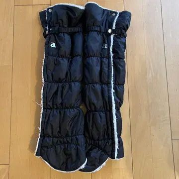 archivio 블랙 퀼팅 여성용 레그 워머 블랙