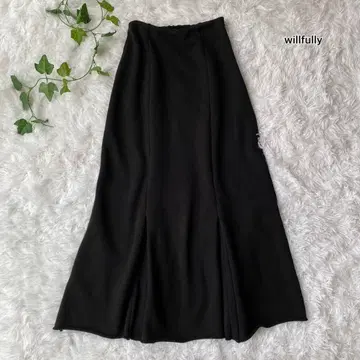 윌프리 willfully 롱 스커트 블랙 FREE
