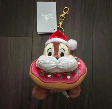 칩 크리스마스 도넛 봉제 인형 키링 키체인