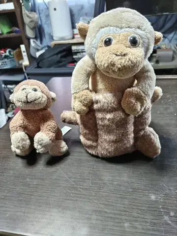 Animal Alley 원숭이 봉제 인형 대소 세트