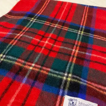 JOHNSTONS 대형 캐시미어 스톨 로얄 스튜어트