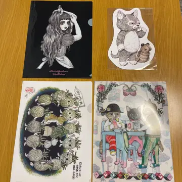 월간 MOE 부록 히구치 유코 클리어 파일 3장, 카드 1장