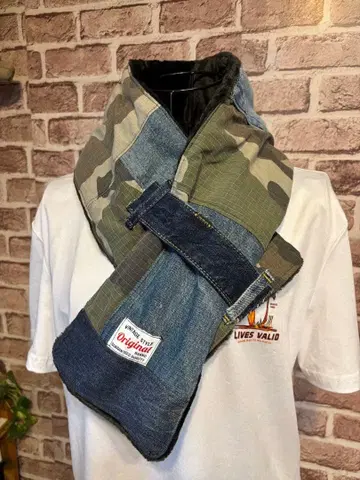 데님 리메이크 머플러