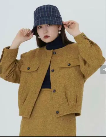 브라운 테일러드 자켓