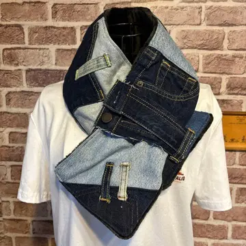 데님 리메이크 머플러