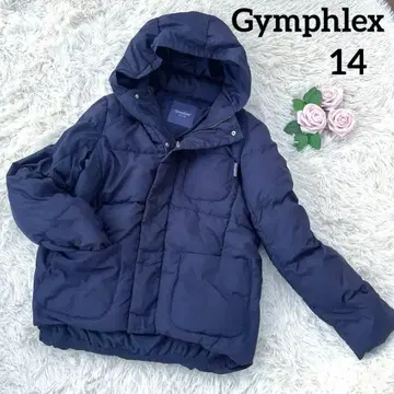 [ Gymphlex ] 짐플렉스 후드 부착 다운 자켓 14 네이비