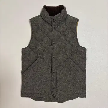 J.S HOMESTEAD 트위드 퀼팅 다운 베스트