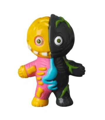 [ 메루카리 택배 ] VAG 1 가키 군 가챠 블랙 & 옐로우 피코피코