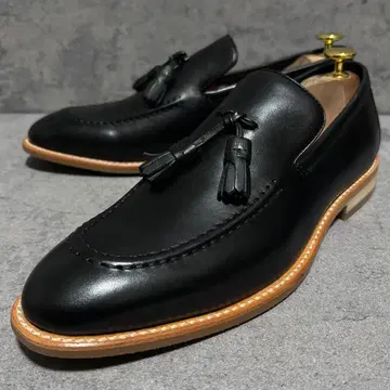 미사용급 후프디두 태슬 로퍼 천연 가죽 블랙 2203